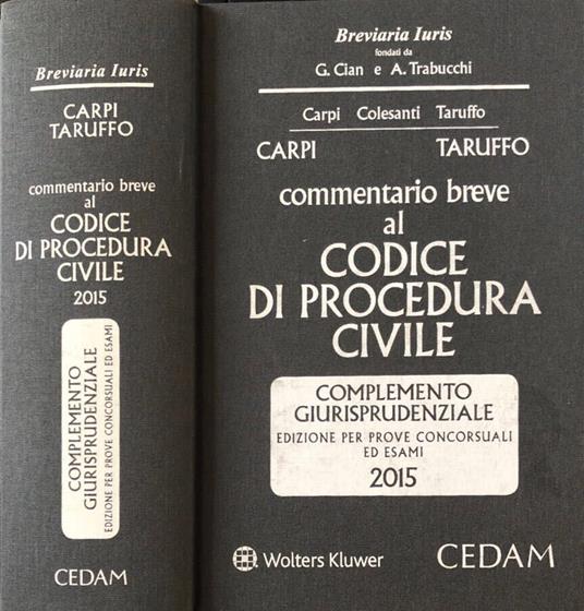 Commentario breve al codice di procedura civile 2015 - copertina