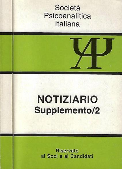 Notiziario. Supplemento / 2 - copertina