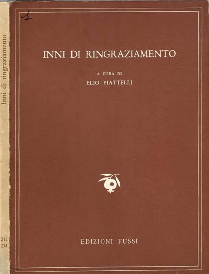 Inni di ringraziamento - copertina