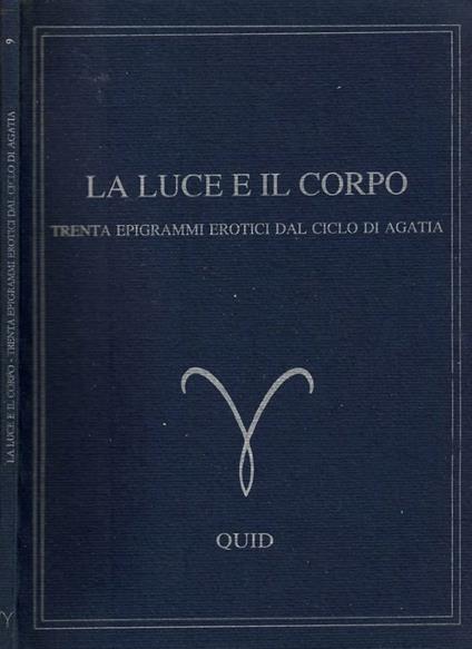 La luce e il corpo - copertina