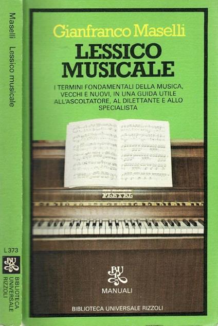 Lessico musicale - Gianfranco Maselli - copertina