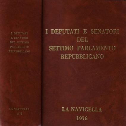 I deputati e senatori del settimo parlamento repubblicano - copertina