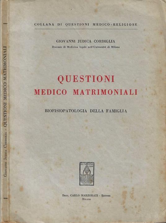 Questioni medico matrimoniali - copertina