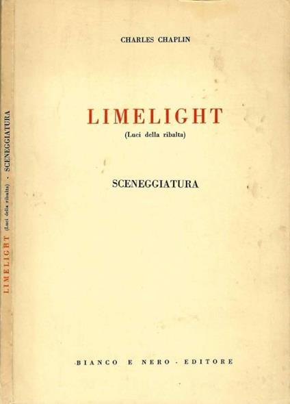 Limelight - Chaplin Charles - copertina