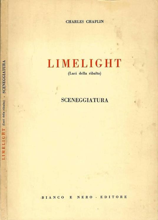 Limelight - Chaplin Charles - copertina