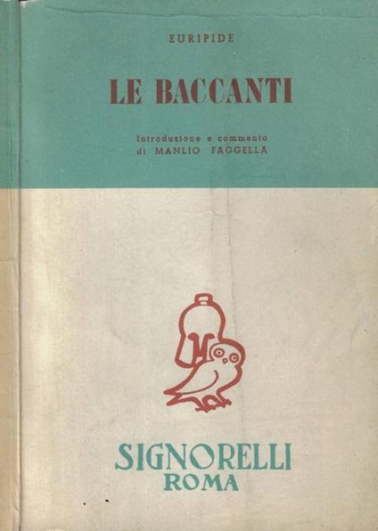 Le Baccanti - copertina