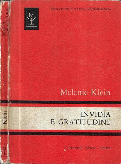 Invidia e gratitudine - Melanie Klein - copertina