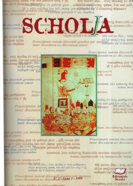 Scholia Anno 1 n. 2 - copertina