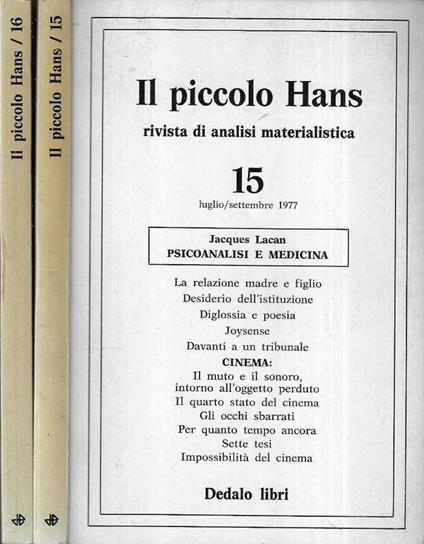 Il piccolo Hans nn. 15 - 16 - copertina