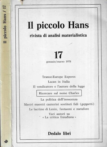 Il piccolo Hans n. 17 - copertina