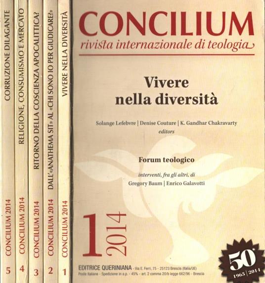 Concilium Anno 2014 - copertina