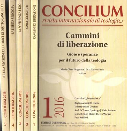 Concilium Anno 2016 - copertina