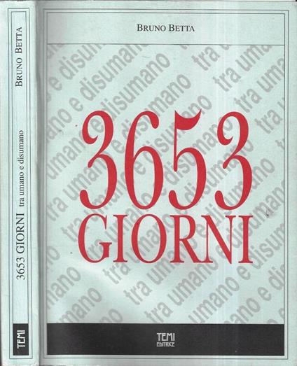 3653 giorni - Bruno Betta - copertina