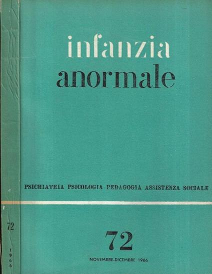 Infanzia anormale n. 72 - copertina