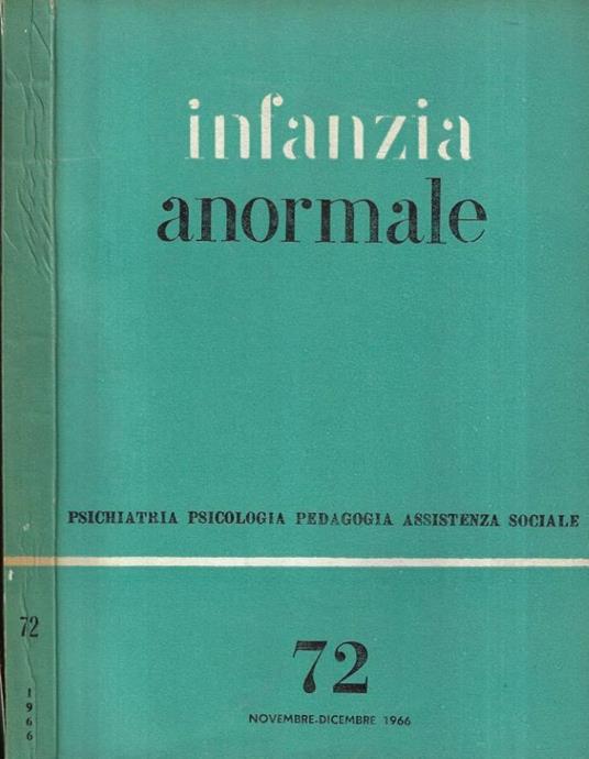Infanzia anormale n. 72 - copertina