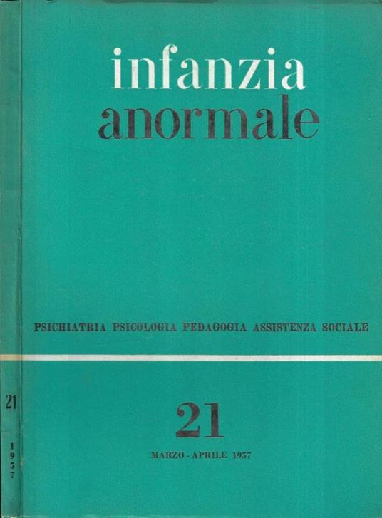 Infanzia anormale n. 21 - copertina