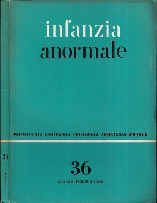 Infanzia anormale n. 36 - copertina