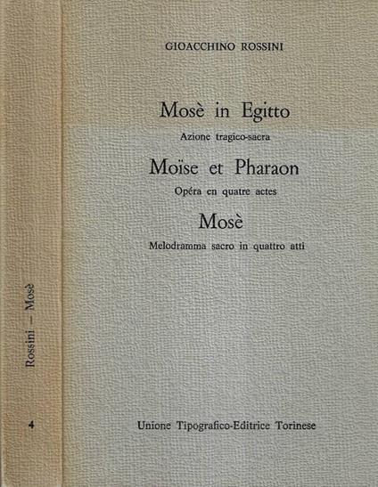Mosè - Gioacchino Rossini - copertina