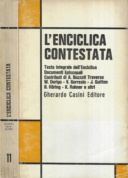 L' enciclica contestata - copertina