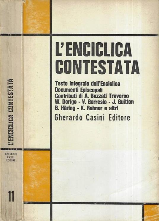L' enciclica contestata - copertina