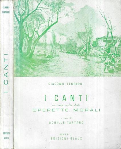 I canti - Giacomo Leopardi - copertina