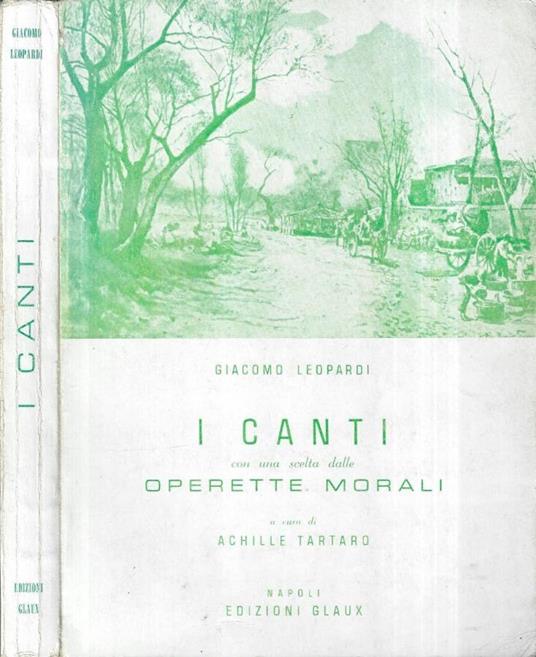 I canti - Giacomo Leopardi - copertina