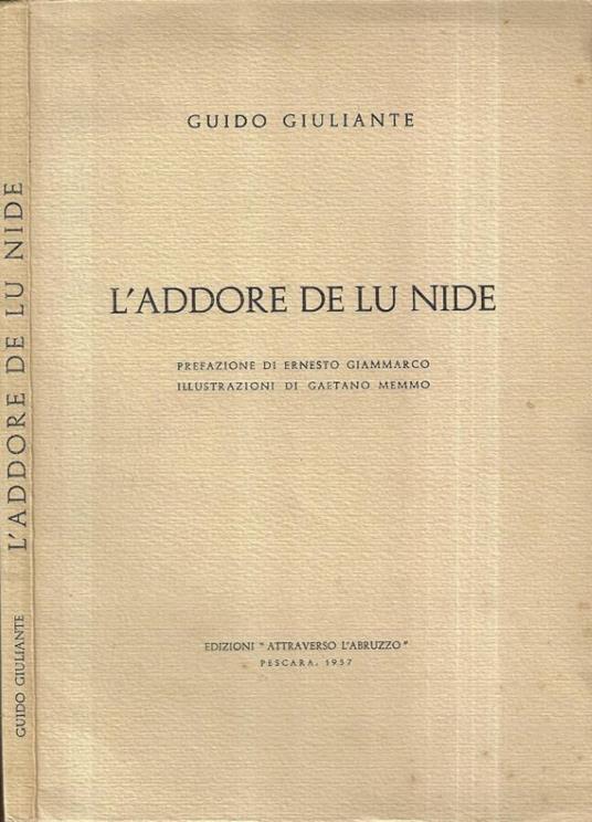 L' addore de lu nide - Guido Giuliante - copertina