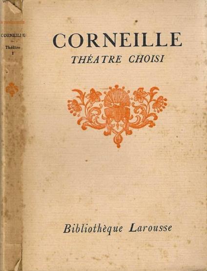 Theatre choisi - copertina