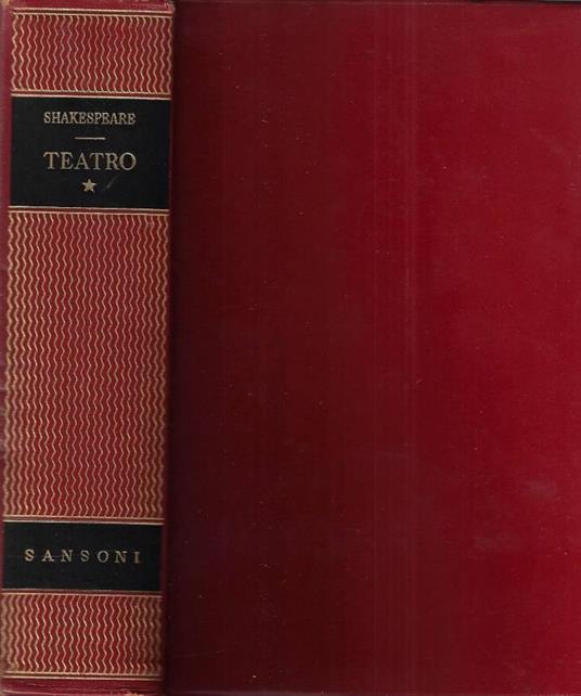 Teatro Vol. I - William Shakespeare - copertina