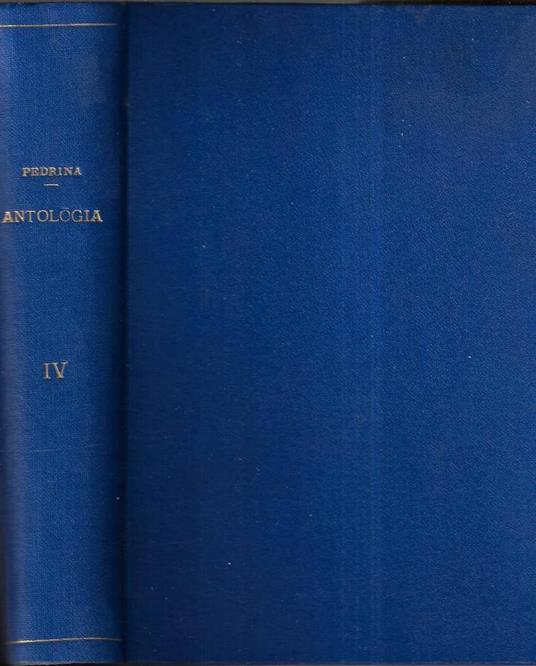Antologia Vol. IV - copertina