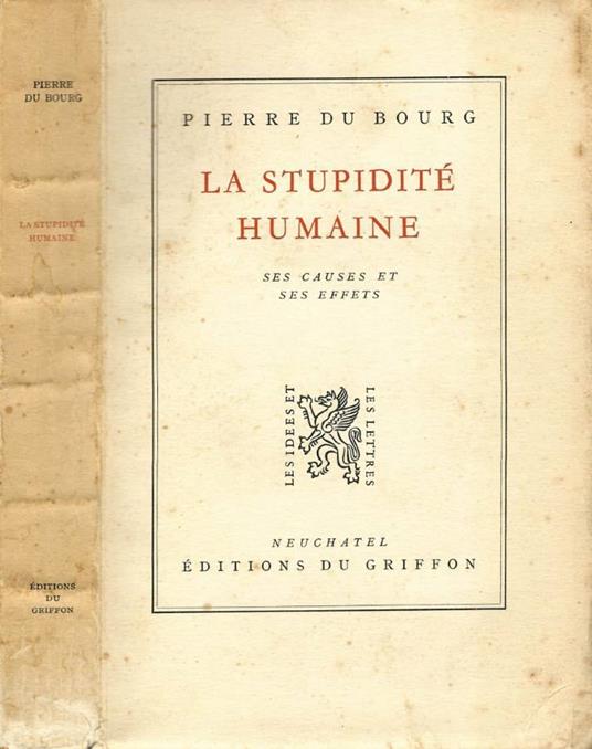 La stupidité humaine - copertina