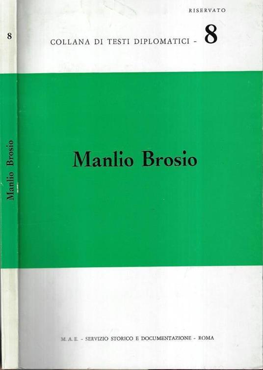 Manlio Brosio - copertina