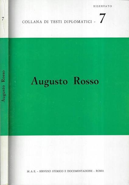 Augusto Rosso - copertina