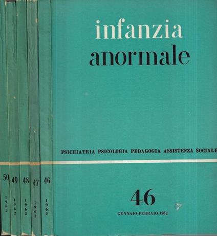 Infanzia anormale nn. 46 - 47 - 48 - 49 - 50 - copertina