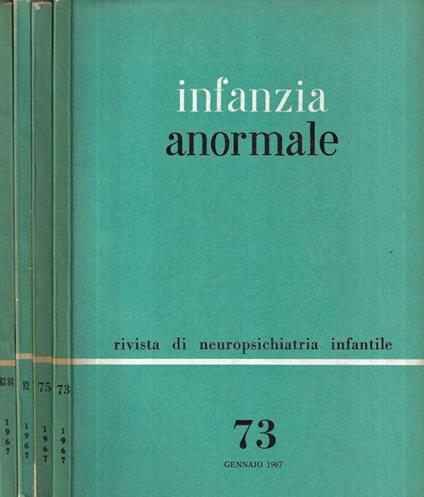 Infanzia anormale nn. 73 - 75 - 82 - 83 e 84 - copertina