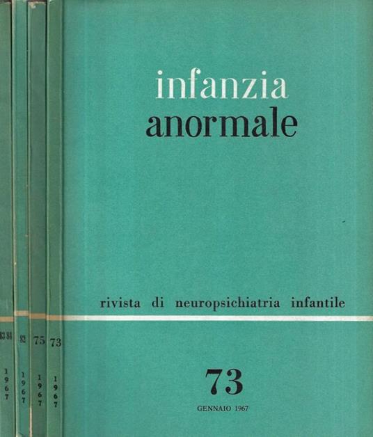 Infanzia anormale nn. 73 - 75 - 82 - 83 e 84 - copertina
