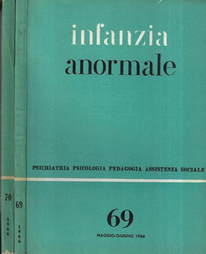 Infanzia anormale nn.69 - 70 - copertina