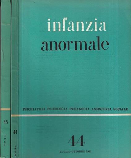 Infanzia anormale nn.4 - 45 - copertina