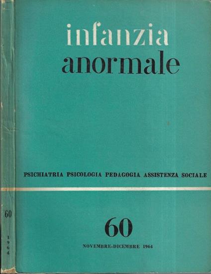Infanzia anormale n. 60 - copertina