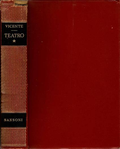 Teatro Vol. I - Gil Vicente - copertina
