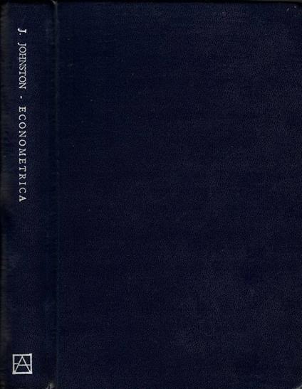 Econometrica - J. Johnston - copertina