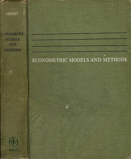 Econometric models and methods - copertina