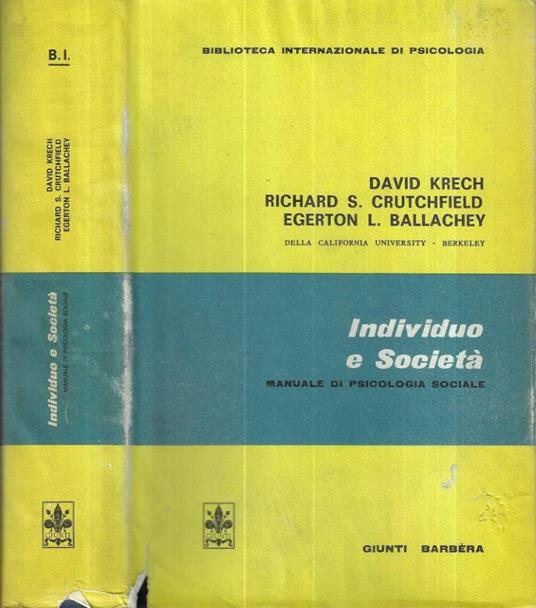 Individuo e società - copertina