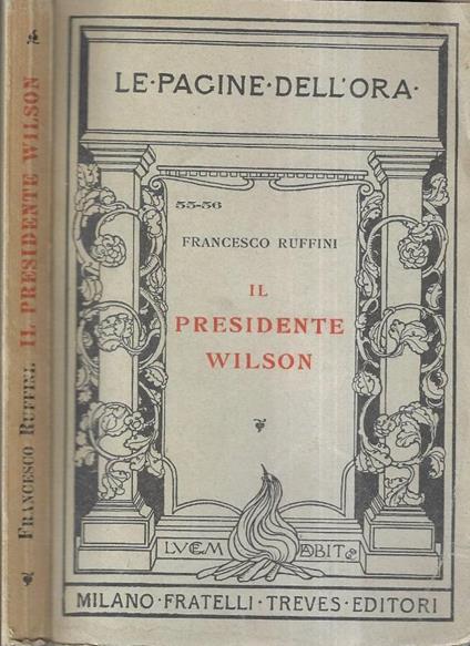 Il Presidente Wilson - Francesco Ruffini - copertina