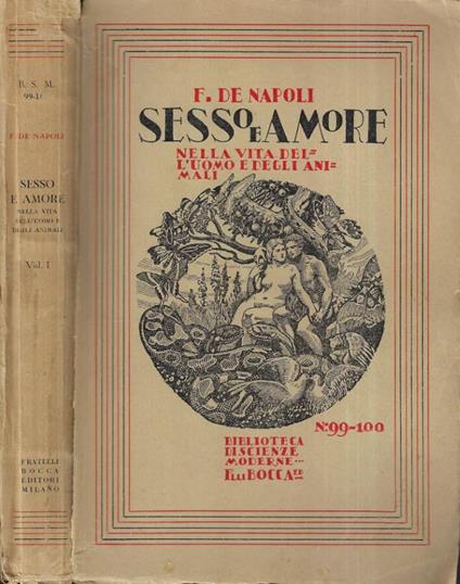 Sesso e amore Vol. I - copertina