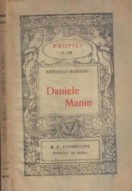 Daniele Manin - Raffaello Barbiera - copertina