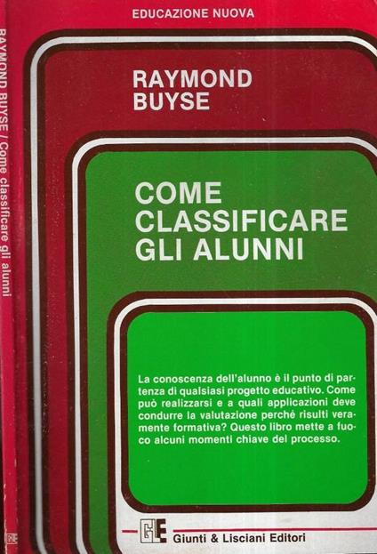 Come classificare gli alunni - copertina