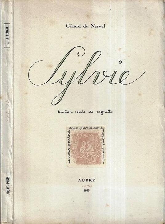 Sylvie - Gérard de Nerval - copertina