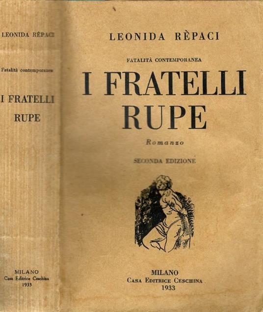I fratelli Rupe - Leonida Rèpaci - copertina