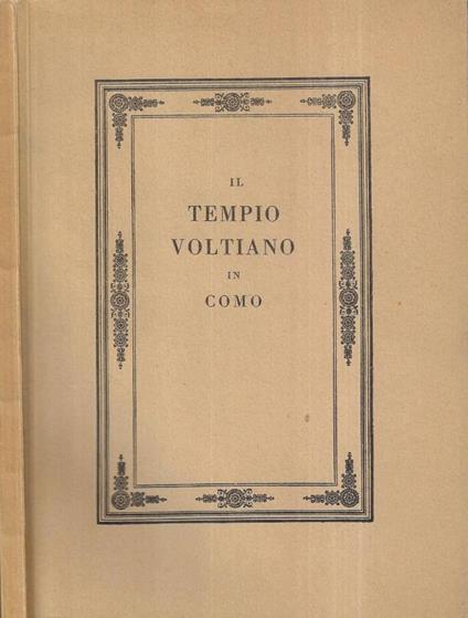 Il Tempio Voltiano in Como - copertina